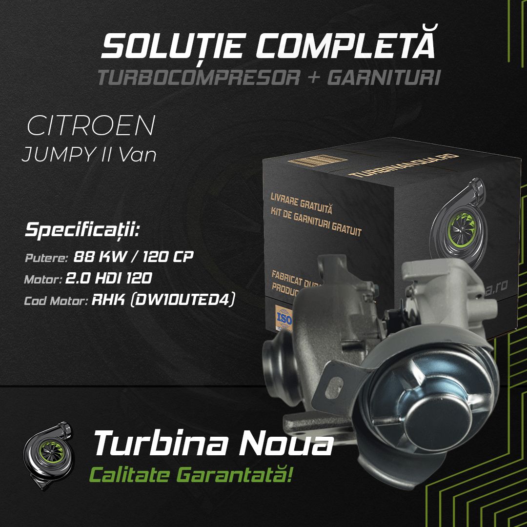 Turbina CITROEN JUMPY II Van 2.0 HDi 120 88 KW / 120 CP Noua - Image 2