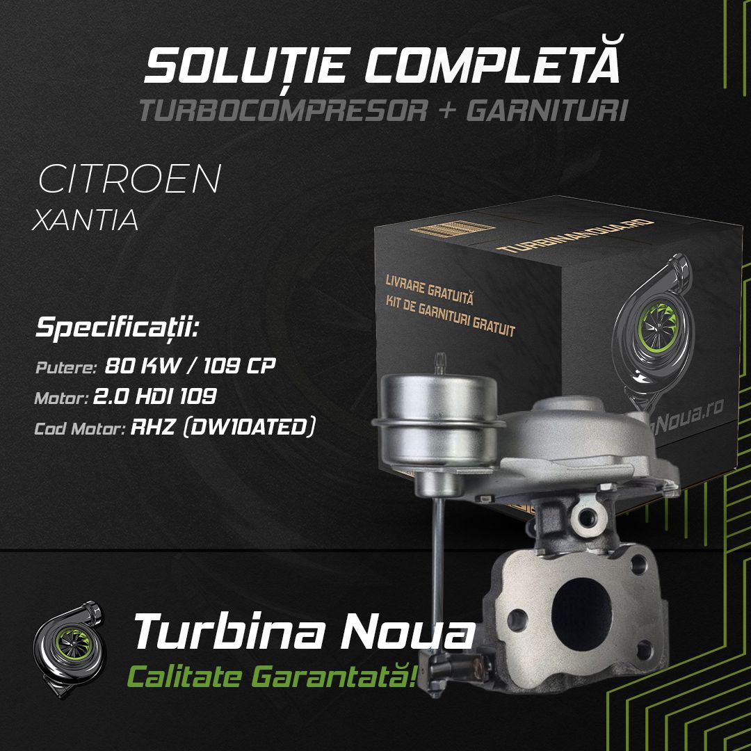 Turbina CITROEN XANTIA 2.0 HDI 109 80 KW / 109 CP Noua - Image 2