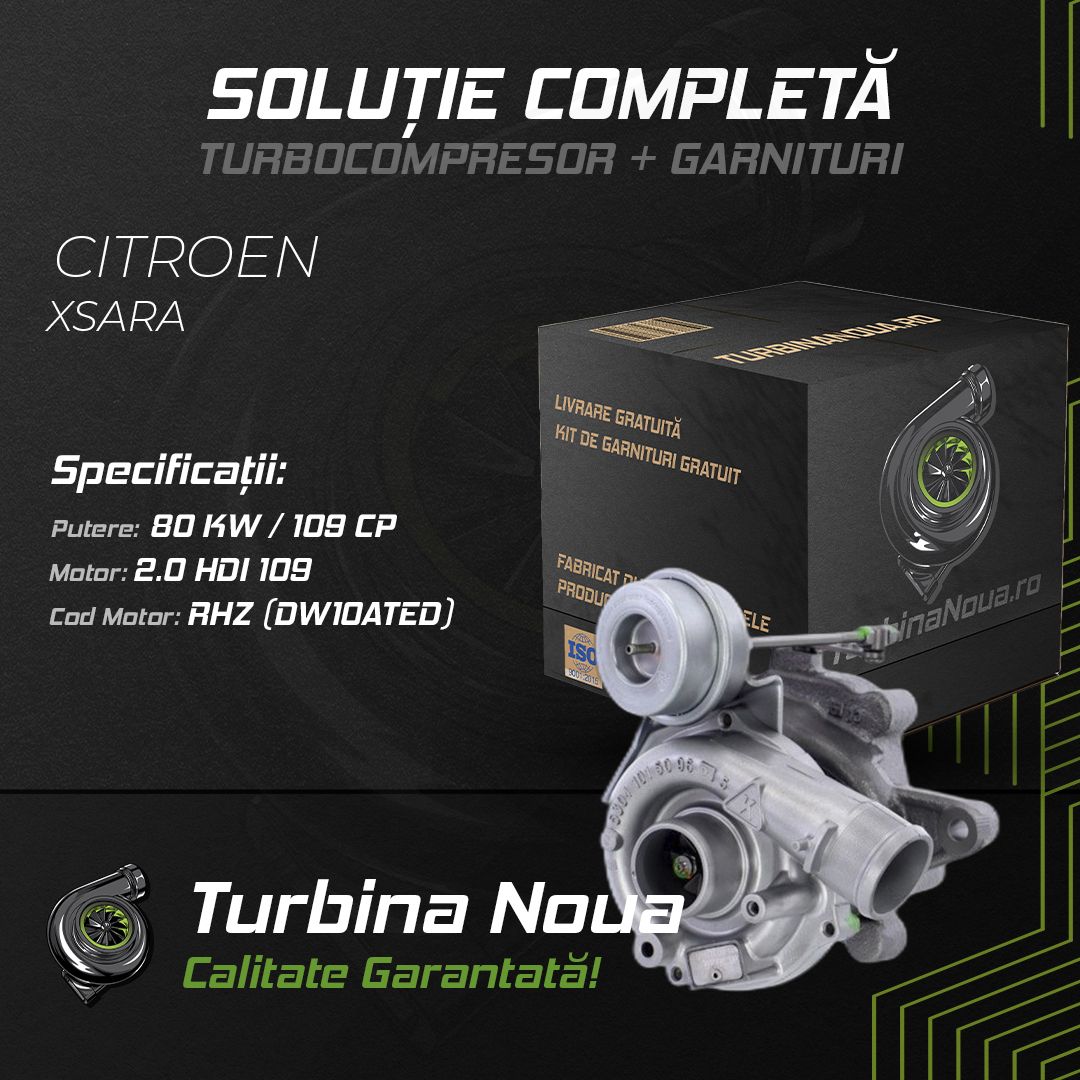 Turbina CITROEN XSARA 2.0 HDi 109 80 KW / 109 CP Noua - Image 2
