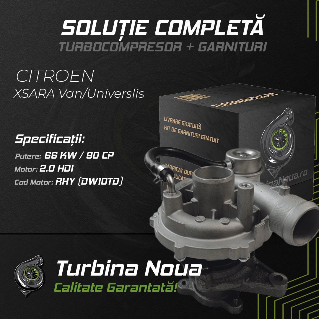 Turbina CITROEN XSARA Van/Universlis 2.0 HDi 66 KW / 90 CP Noua - Image 2