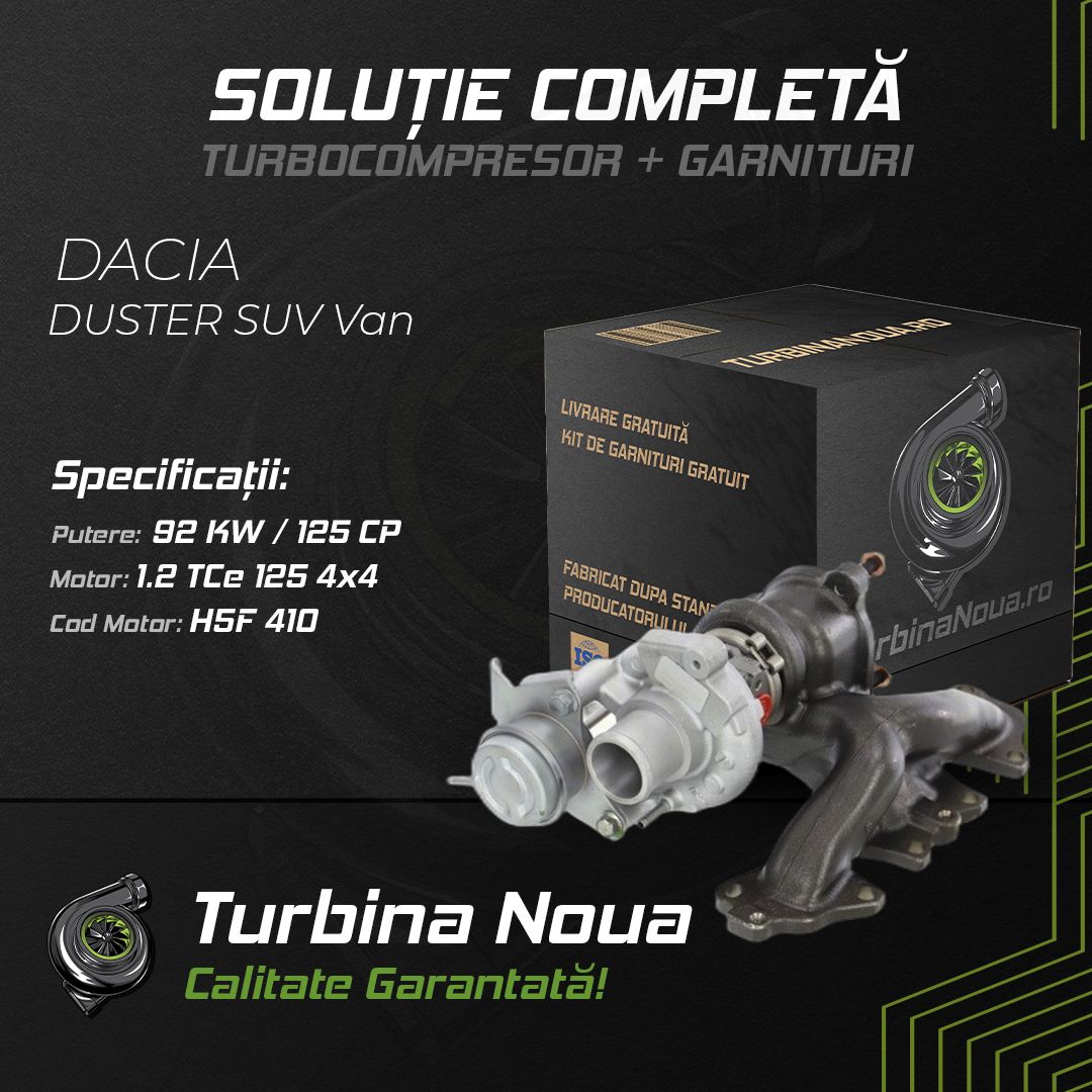Turbina DACIA DUSTER SUV Van 1.2 TCe 125 4x4 92 KW / 125 CP Noua - Image 2