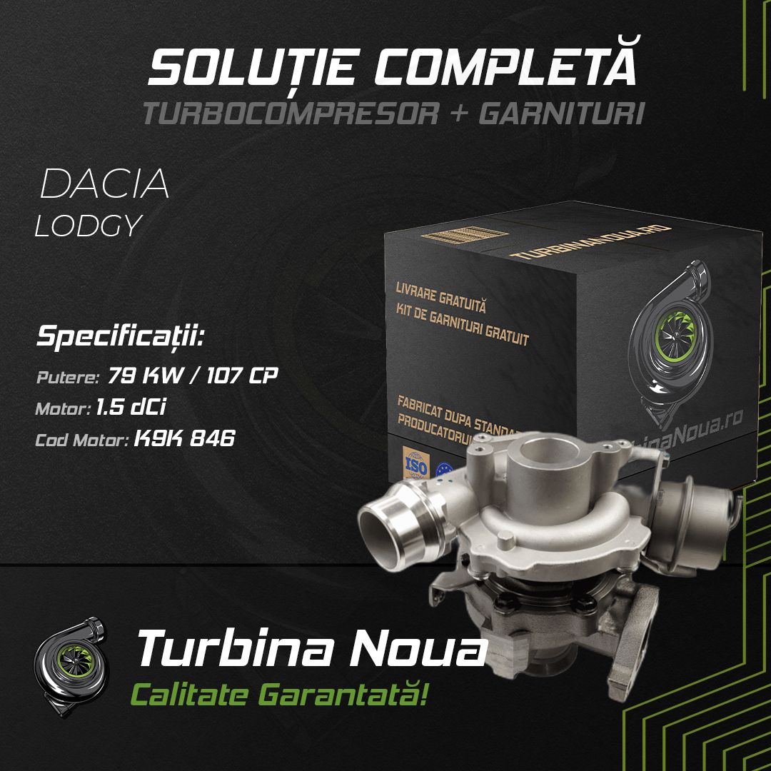 Turbina DACIA LODGY 1.5 dCi 79 KW / 107 CP Noua - Image 2