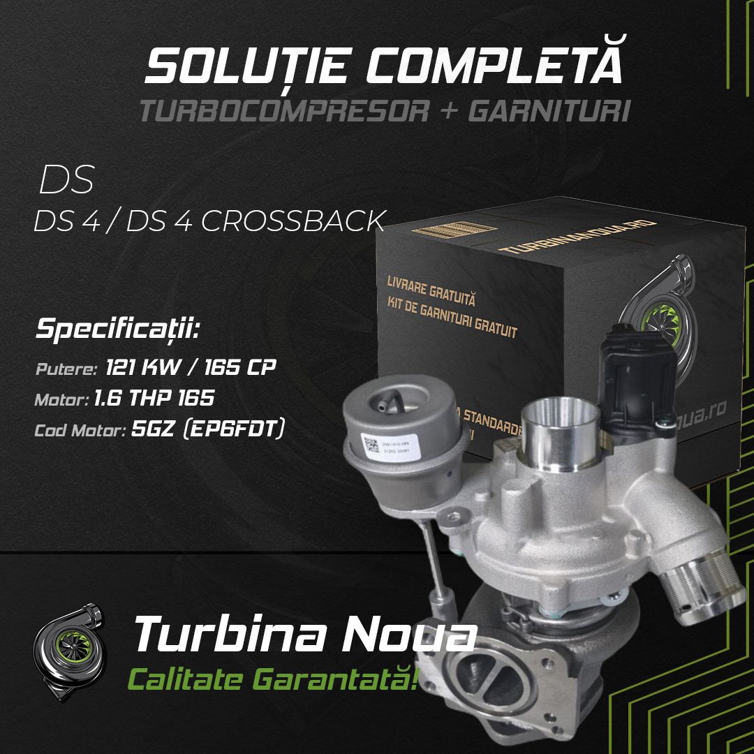 Turbina DS DS 4 / DS 4 CROSSBACK 1.6 THP 165 121 KW / 165 CP Noua - Image 2