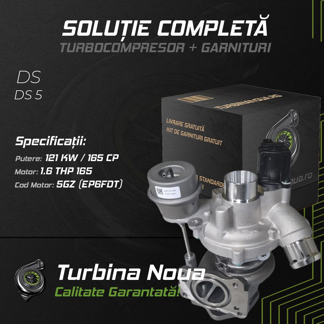 Turbina DS DS 5 1.6 THP 165 121 KW / 165 CP Noua - Image 2