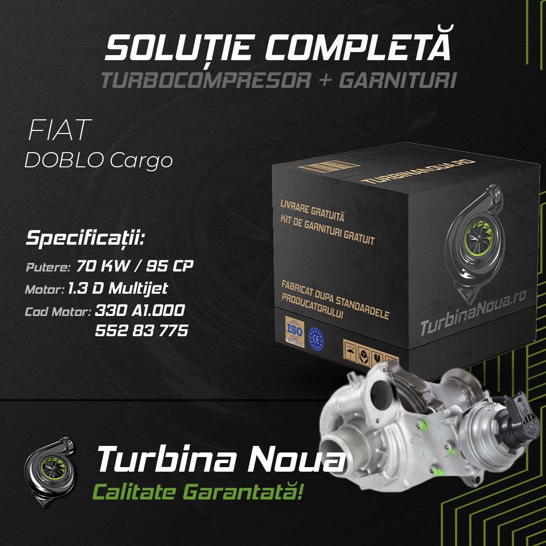 Turbina FIAT DOBLO Cargo 1.3 D Multijet 70 KW / 95 CP Noua - Image 2