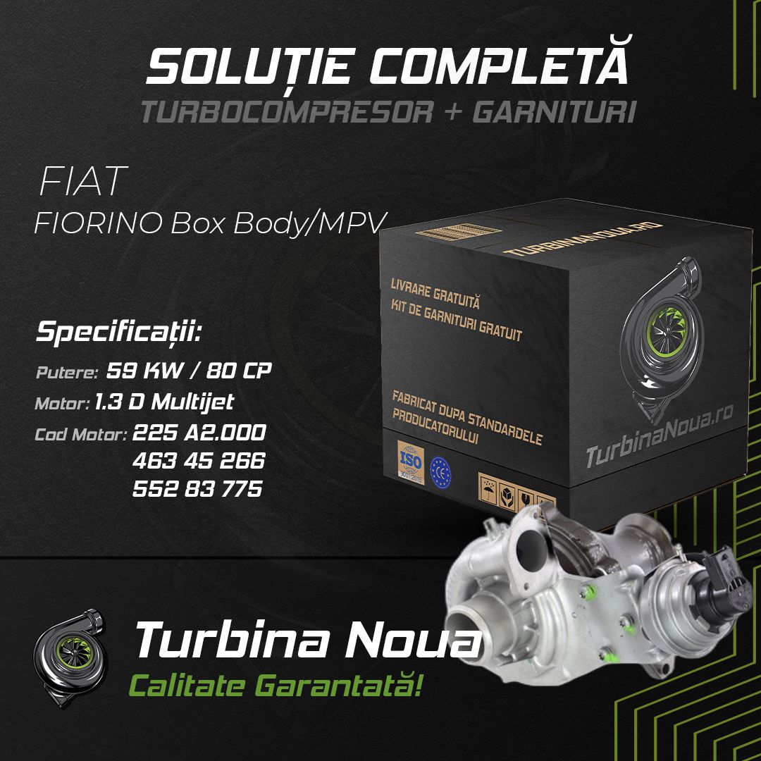 Turbina FIAT FIORINO Box Body/MPV 1.3 D Multijet 59 KW / 80 CP Noua - Image 2