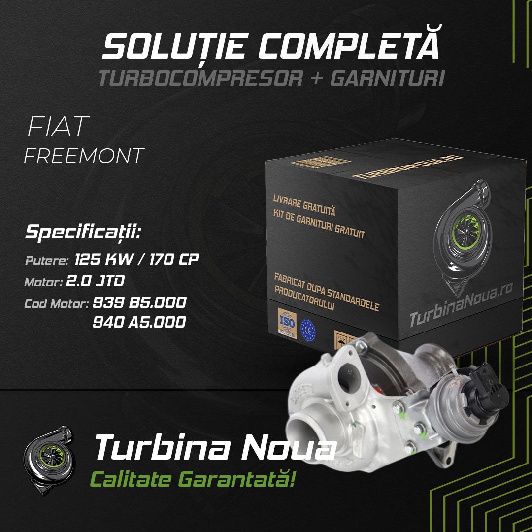 Turbina FIAT FREEMONT 2.0 JTD 125 KW / 170 CP Noua - Image 2