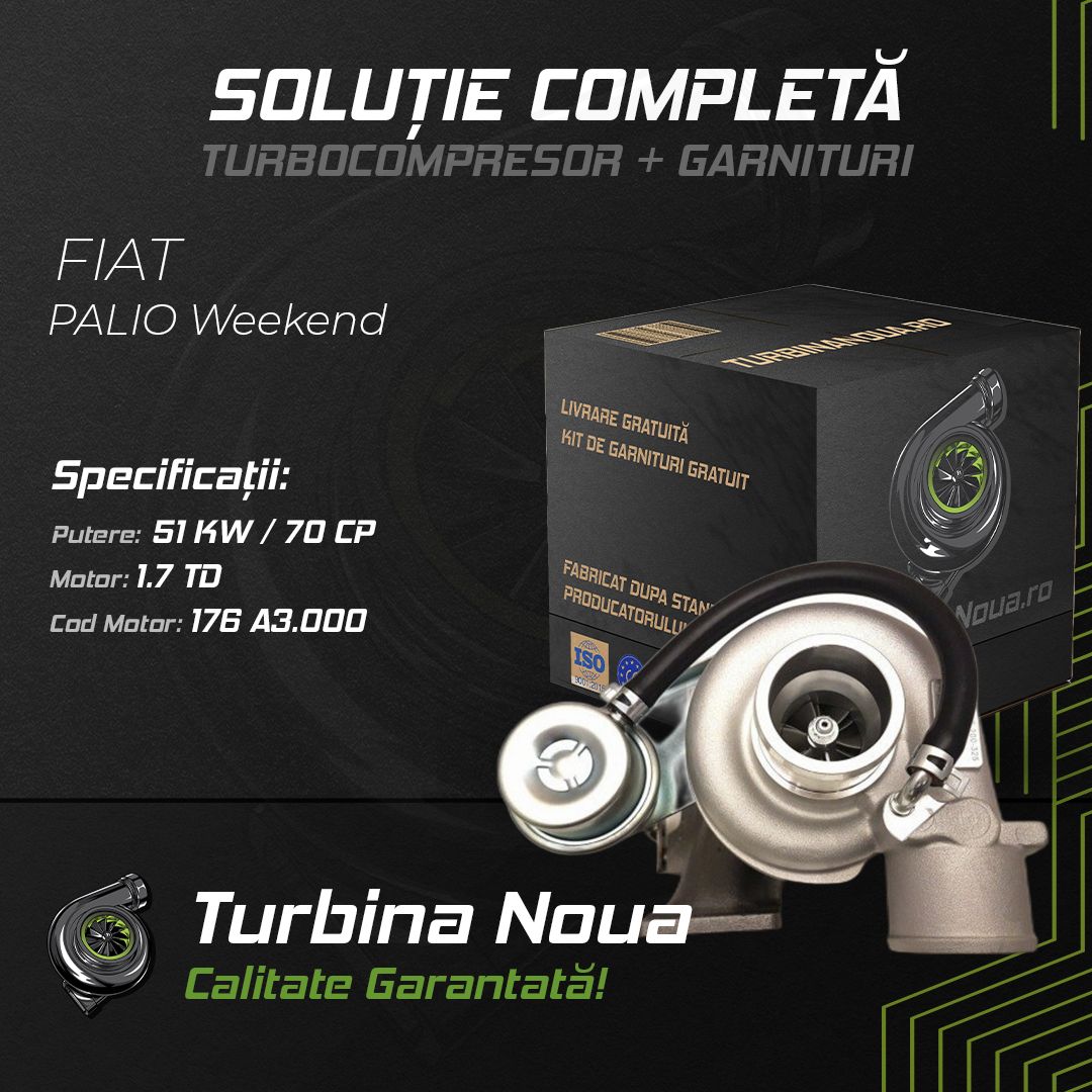 Turbina FIAT PALIO Weekend 1.7 TD 51 KW / 70 CP Noua - Image 2