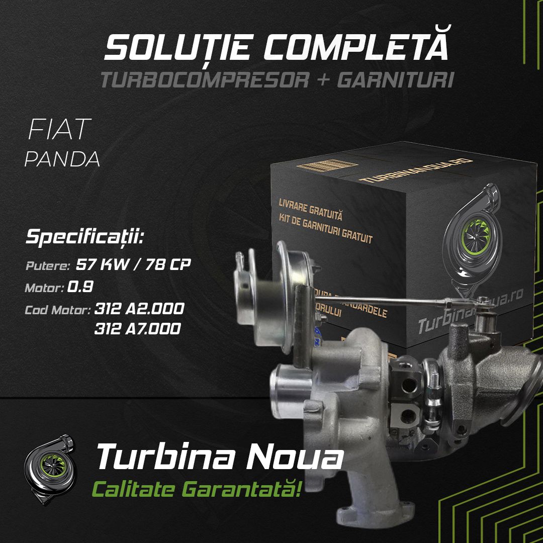 Turbina FIAT PANDA 0.9 57 KW / 78 CP Noua - Image 2