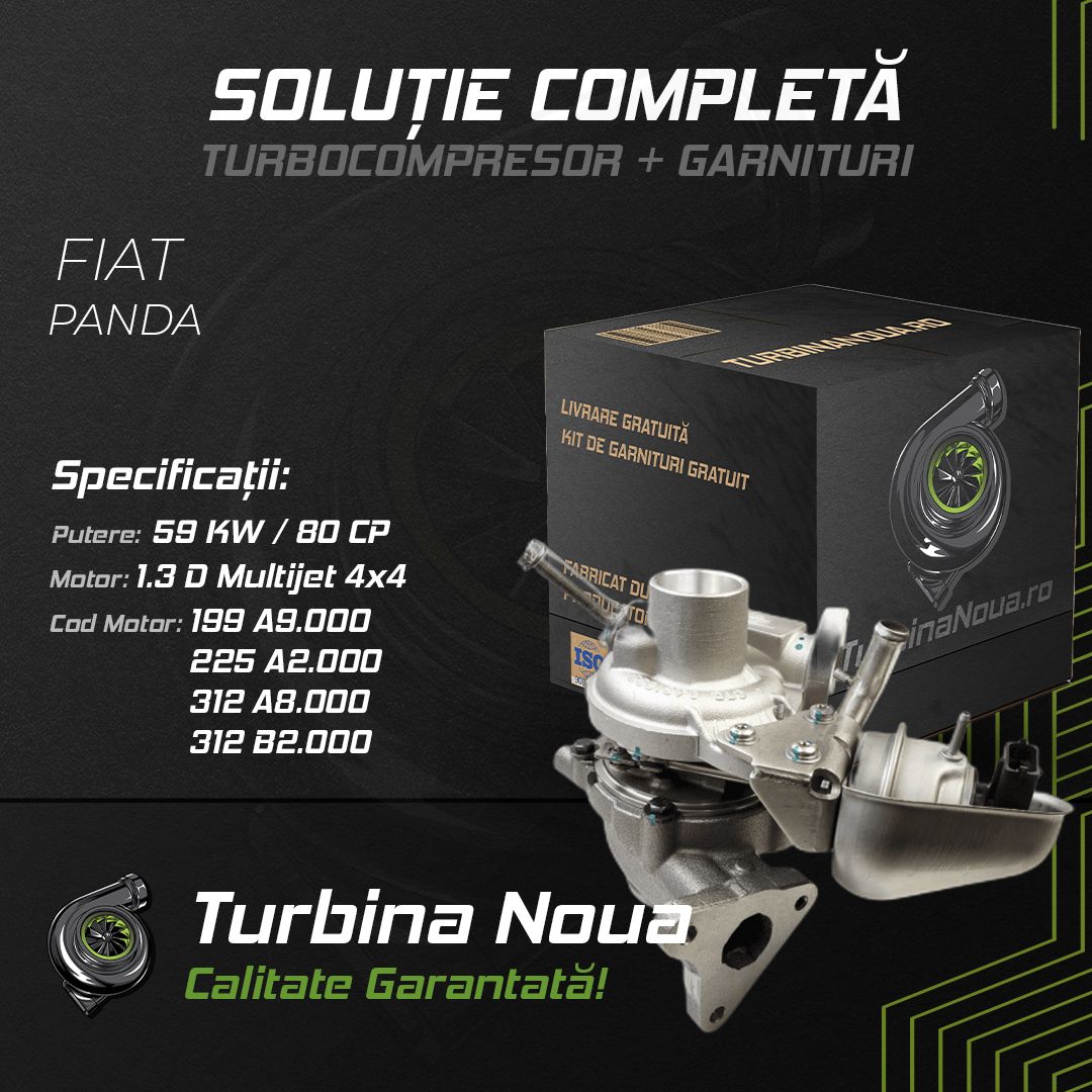 Turbina FIAT PANDA 1.3 D Multijet 4x4 59 KW / 80 CP Noua - Image 2