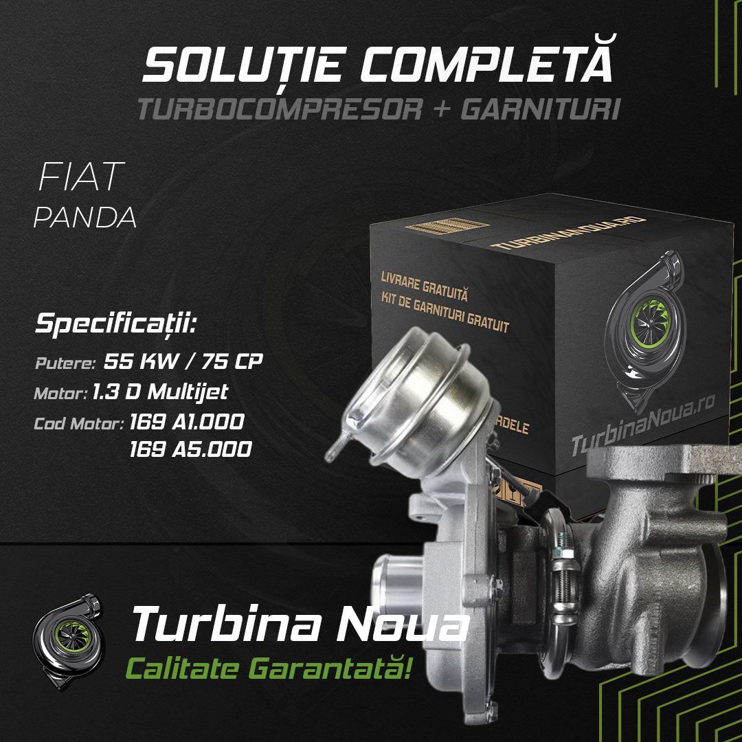 Turbina FIAT PANDA 1.3 D Multijet 55 KW / 75 CP Noua - Image 2