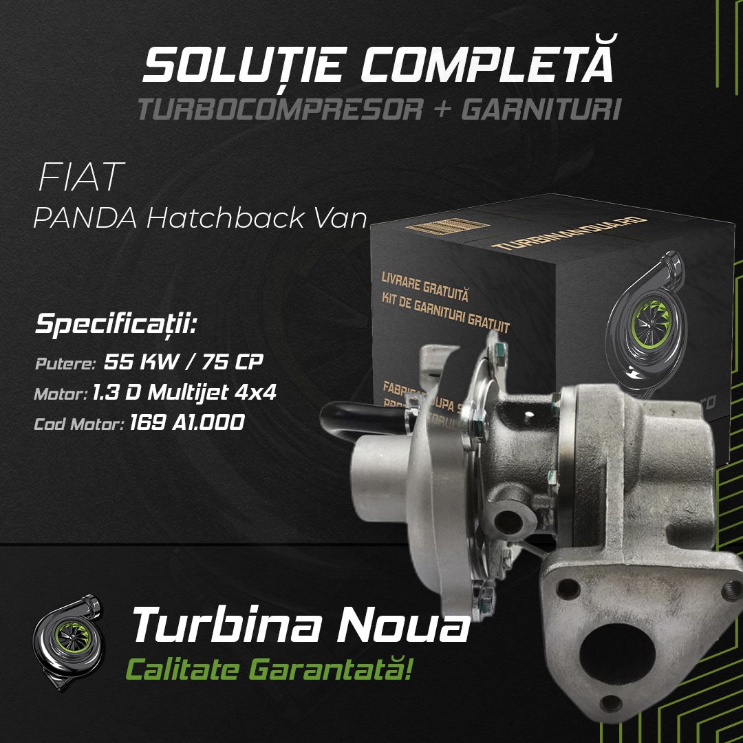 Turbina FIAT PANDA Hatchback Van 1.3 D Multijet 4x4 55 KW / 75 CP Noua - Image 2