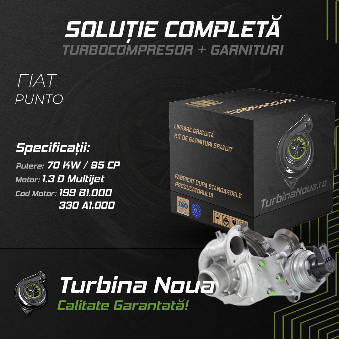 Turbina FIAT PUNTO 1.3 D Multijet 70 KW / 95 CP Noua - Image 2