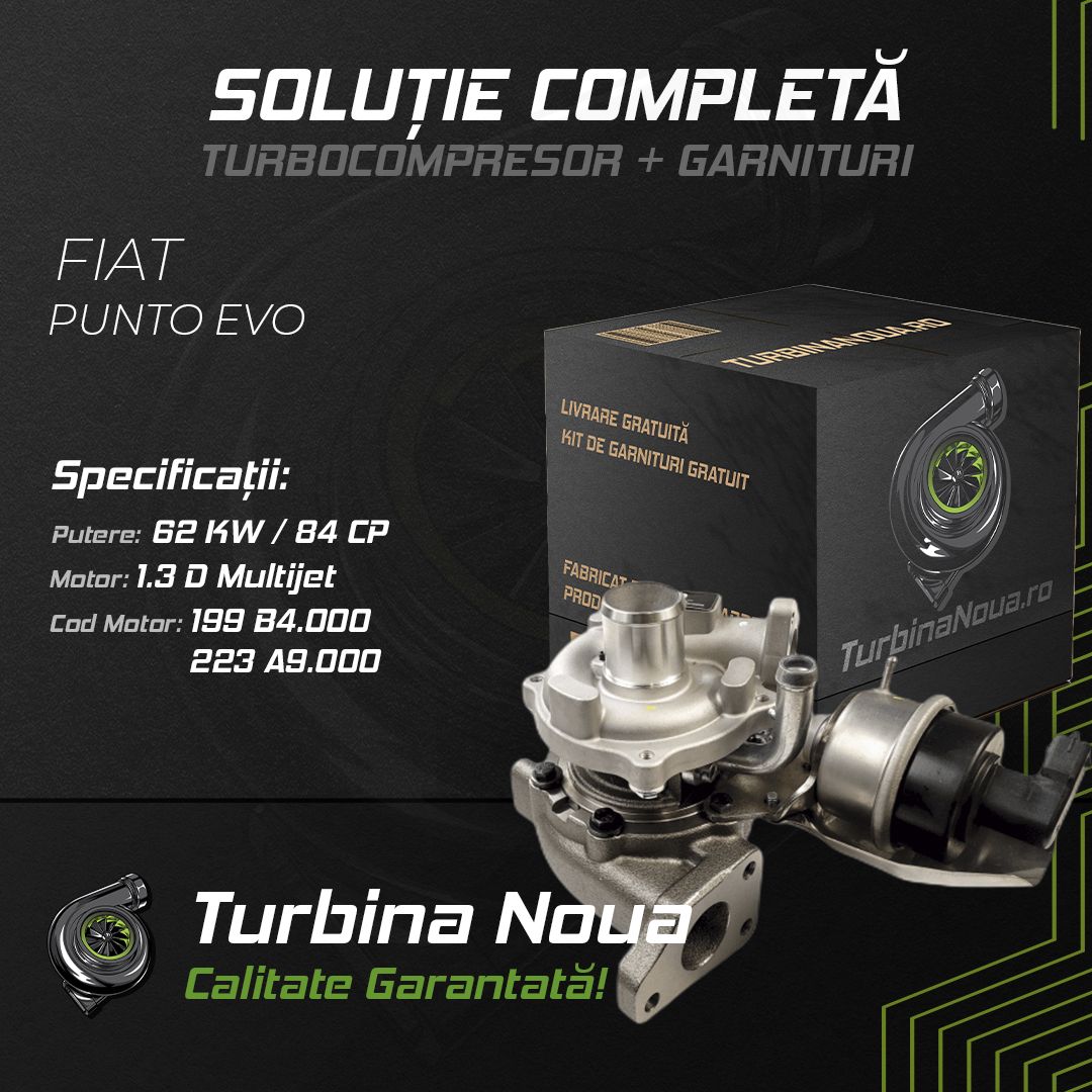Turbina FIAT PUNTO EVO 1.3 D Multijet 62 KW / 84 CP Noua - Image 2
