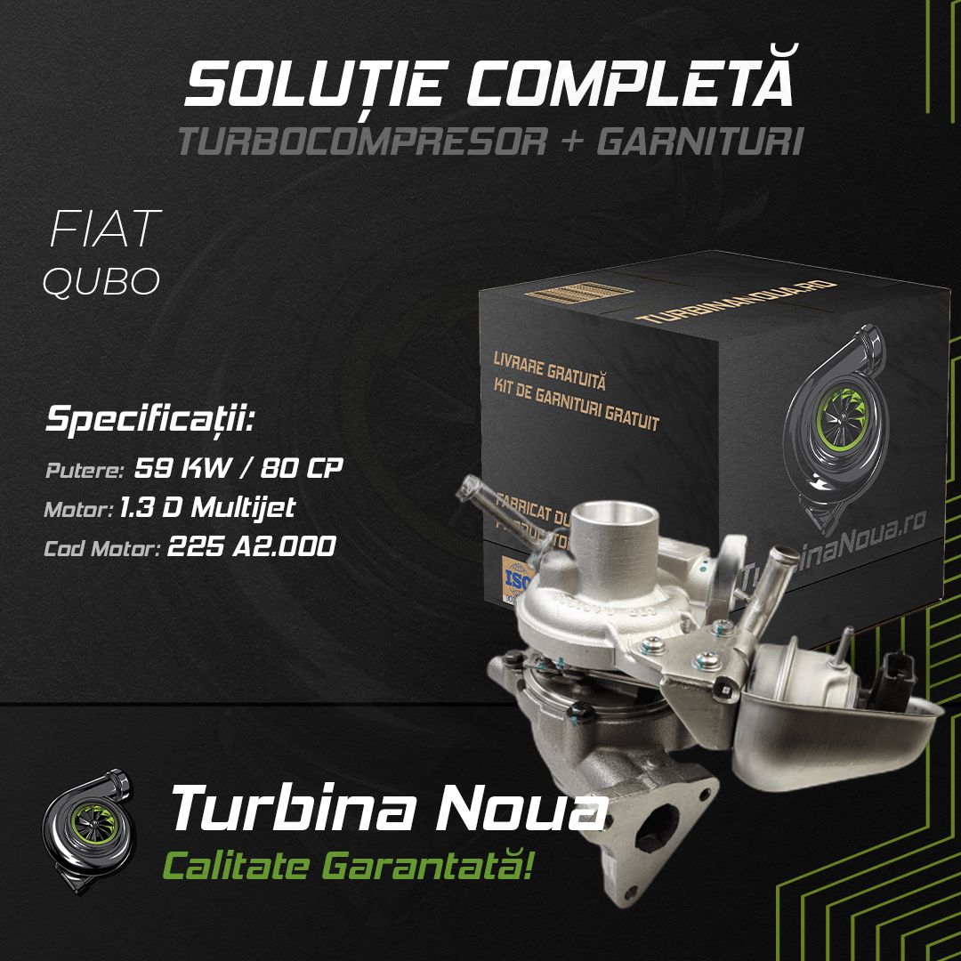 Turbina FIAT QUBO 1.3 D Multijet 59 KW / 80 CP Noua - Image 2