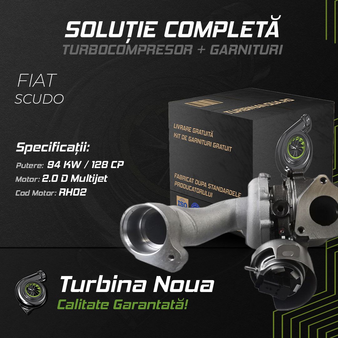 Turbina FIAT SCUDO 2.0 D Multijet 94 KW / 128 CP Noua - Image 2