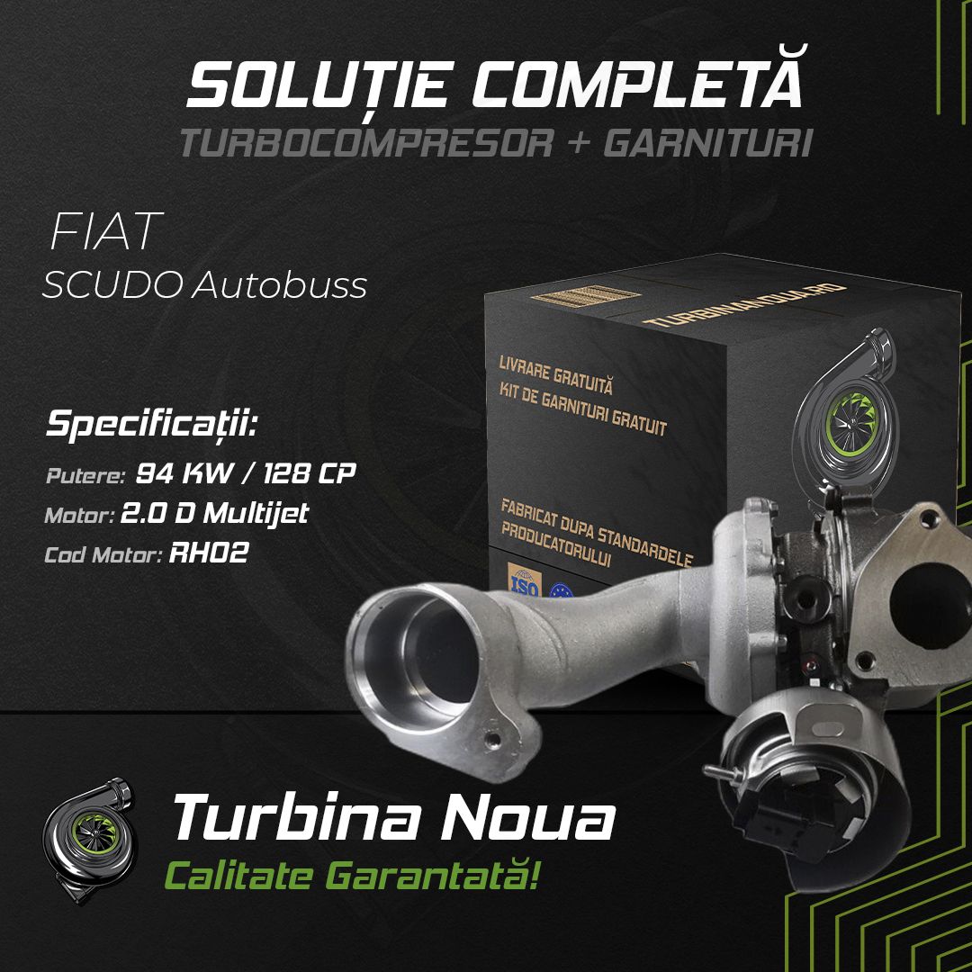 Turbina FIAT SCUDO Autobuss 2.0 D Multijet 94 KW / 128 CP Noua - Image 2