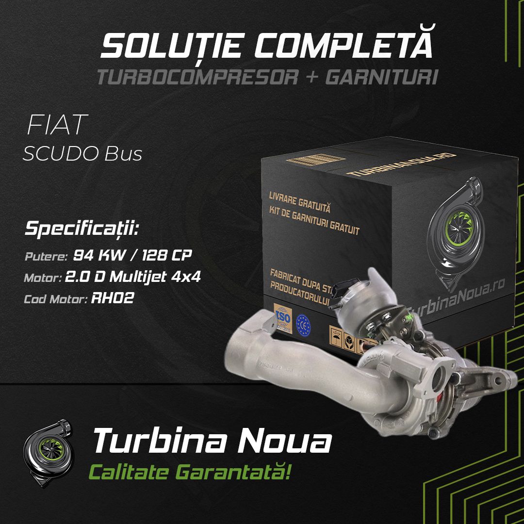 Turbina FIAT SCUDO Bus 2.0 D Multijet 4x4 94 KW / 128 CP Noua - Image 2