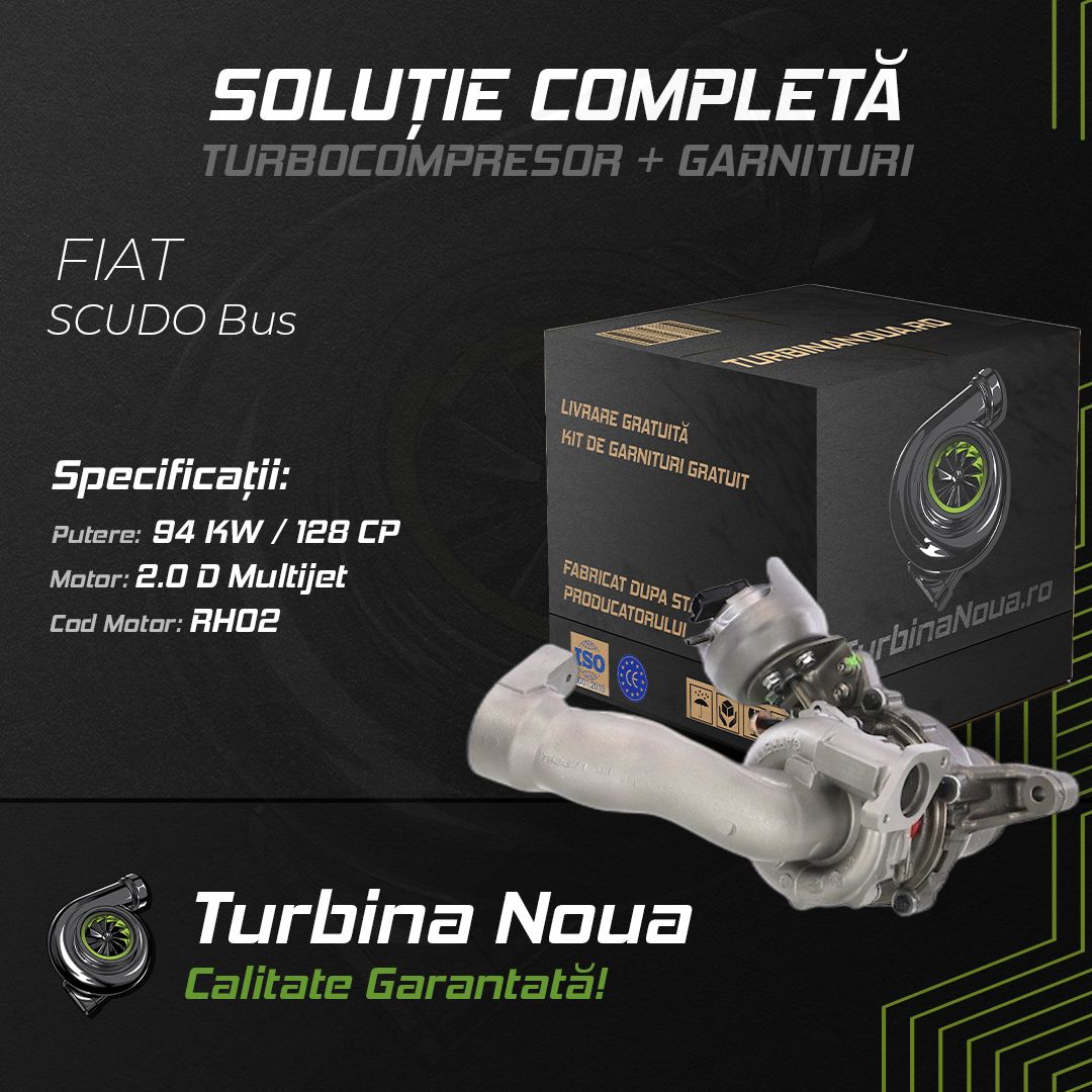 Turbina FIAT SCUDO Bus 2.0 D Multijet 94 KW / 128 CP Noua - Image 2