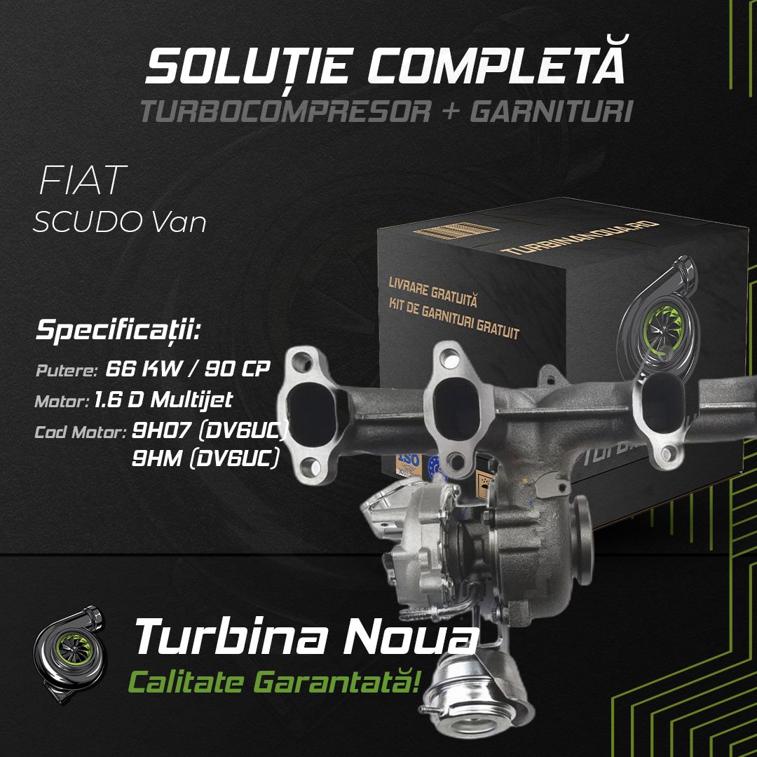 Turbina FIAT SCUDO Van 1.6 D Multijet 66 KW / 90 CP Noua - Image 2