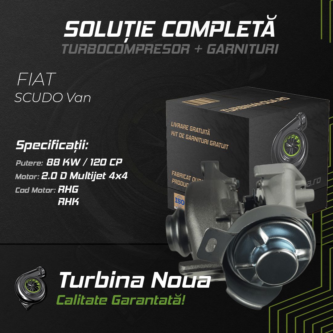 Turbina FIAT SCUDO Van 2.0 D Multijet 4x4 88 KW / 120 CP Noua - Image 2