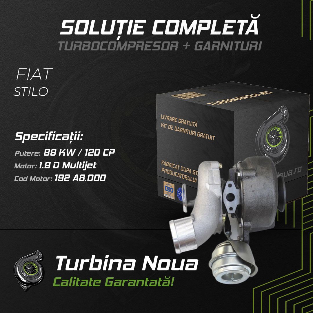 Turbina FIAT STILO 1.9 D Multijet 88 KW / 120 CP Noua - Image 2