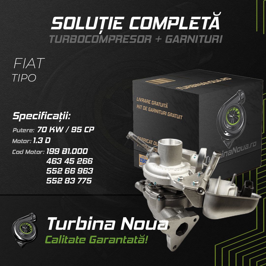 Turbina FIAT TIPO 1.3 D 70 KW / 95 CP Noua - Image 2