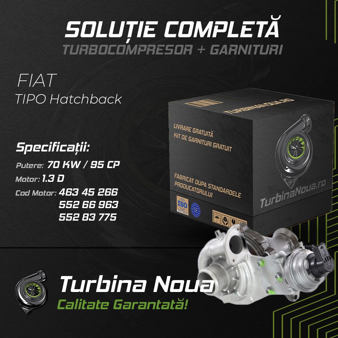 Turbina FIAT TIPO Hatchback 1.3 D 70 KW / 95 CP Noua - Image 2