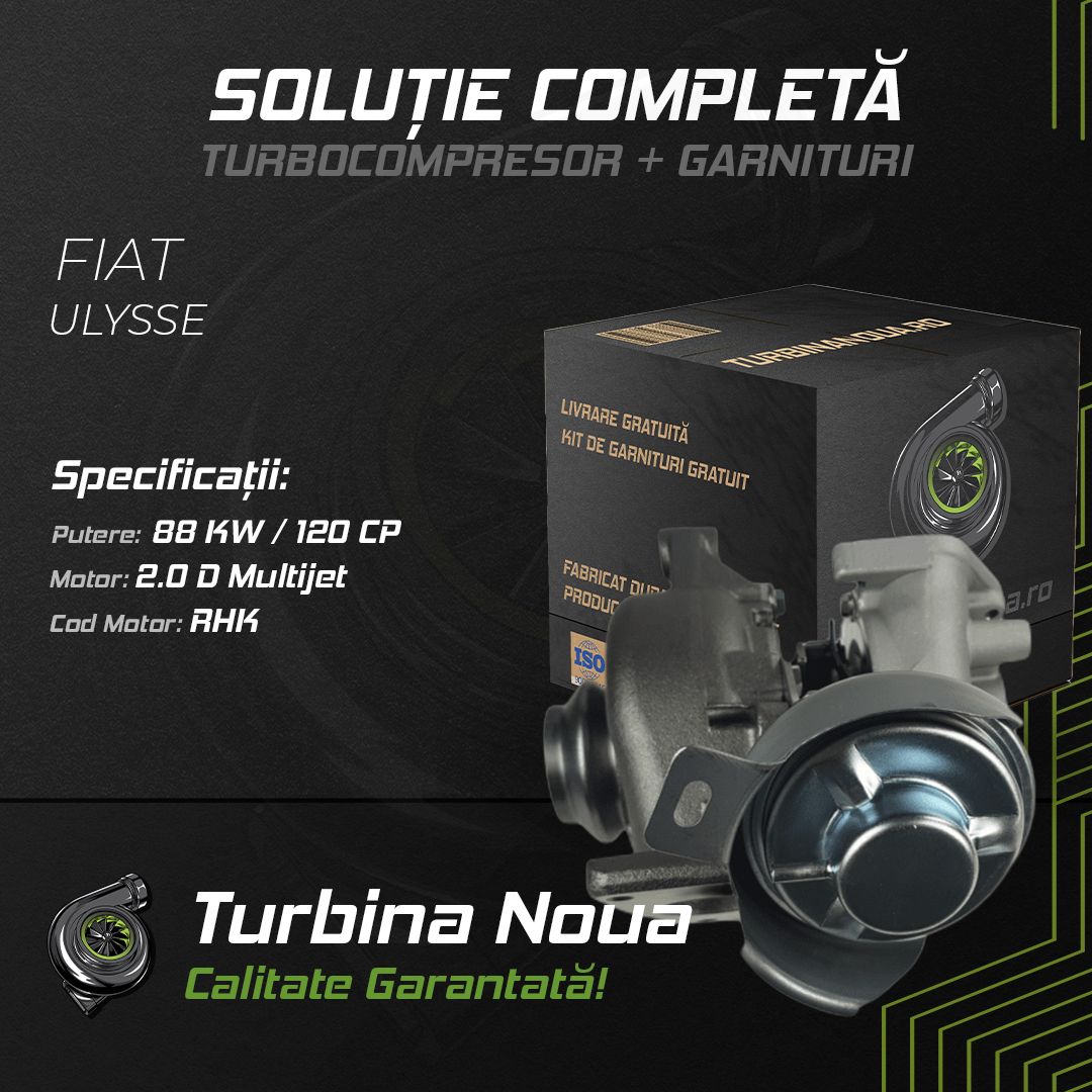 Turbina FIAT ULYSSE 2.0 D Multijet 88 KW / 120 CP Noua - Image 2