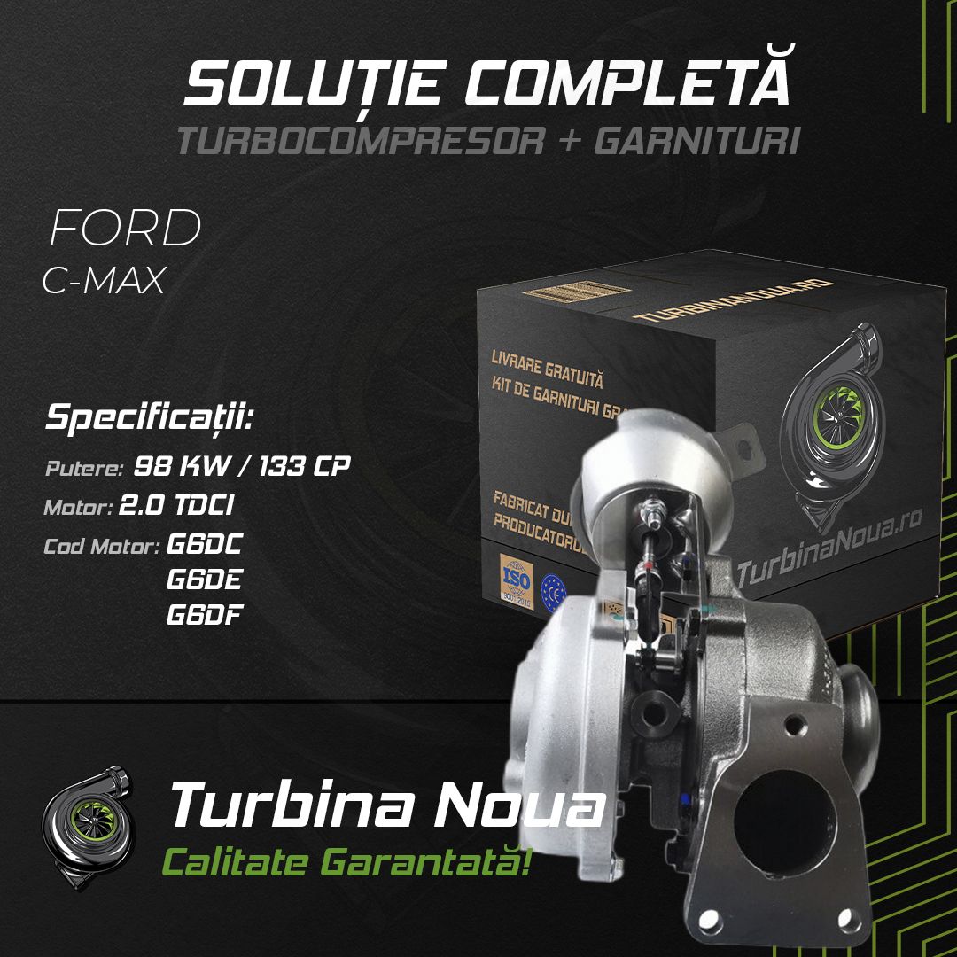 Turbina FORD C-MAX 2.0 TDCi 98 KW / 133 CP Noua - Image 2