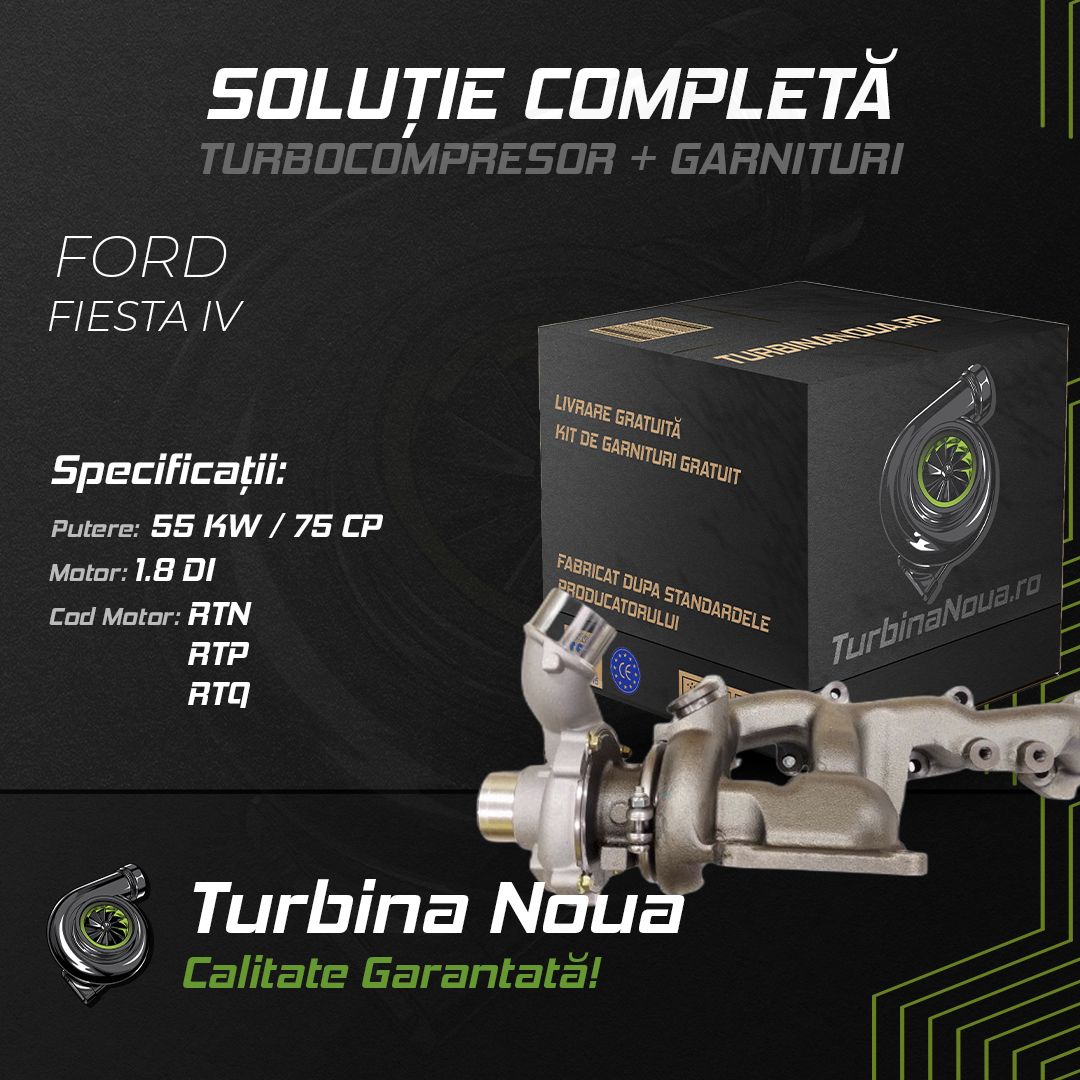 Turbina FORD FIESTA IV 1.8 DI 55 KW / 75 CP Noua - Image 2