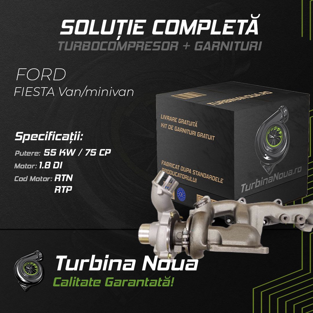 Turbina FORD FIESTA Van/minivan 1.8 DI 55 KW / 75 CP Noua - Image 2