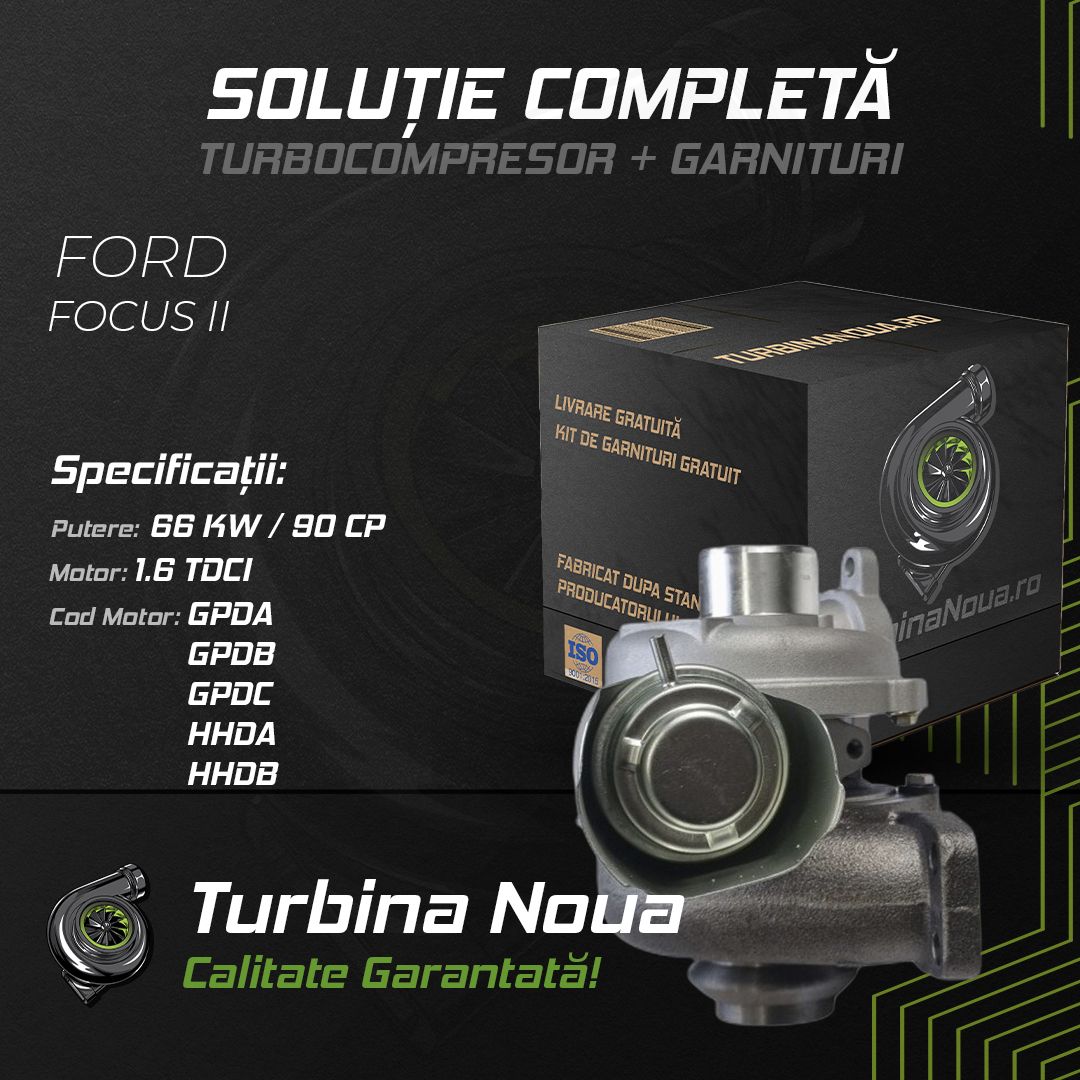Turbina FORD FOCUS II 1.6 TDCi 66 KW / 90 CP Noua - Image 2
