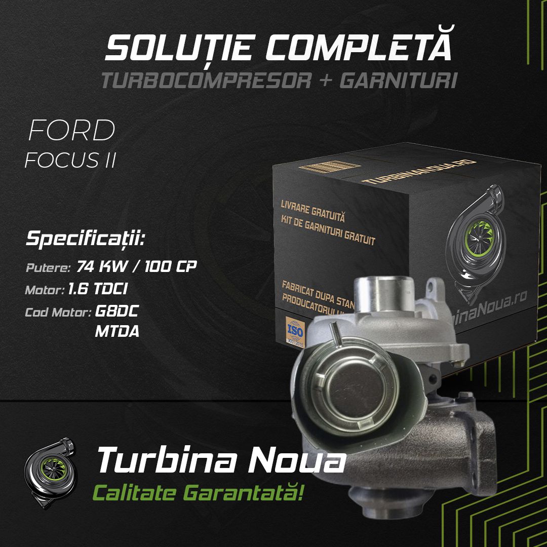 Turbina FORD FOCUS II 1.6 TDCi 74 KW / 100 CP Noua - Image 2