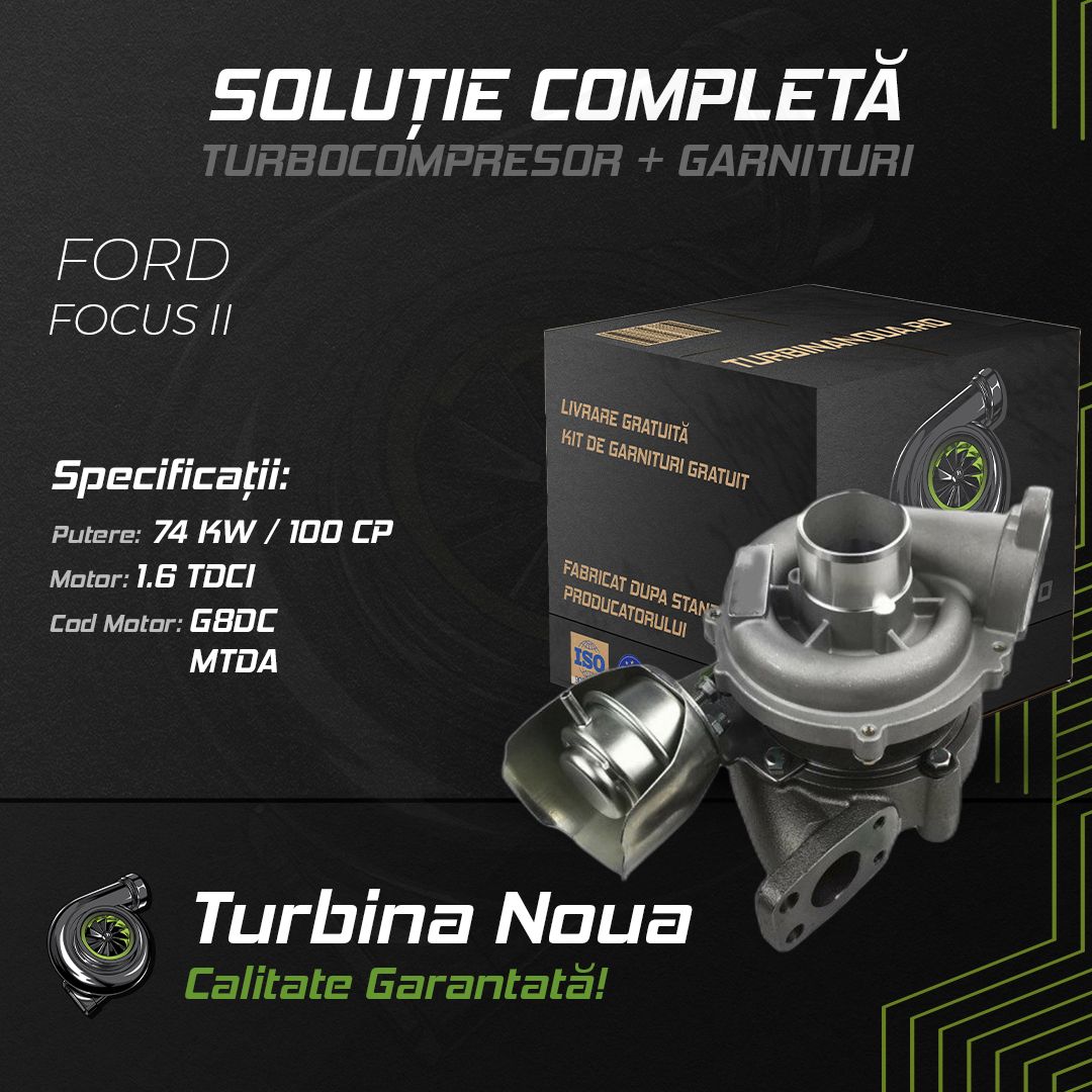 Turbina FORD FOCUS II 1.6 TDCi 74 KW / 100 CP Noua - Image 2