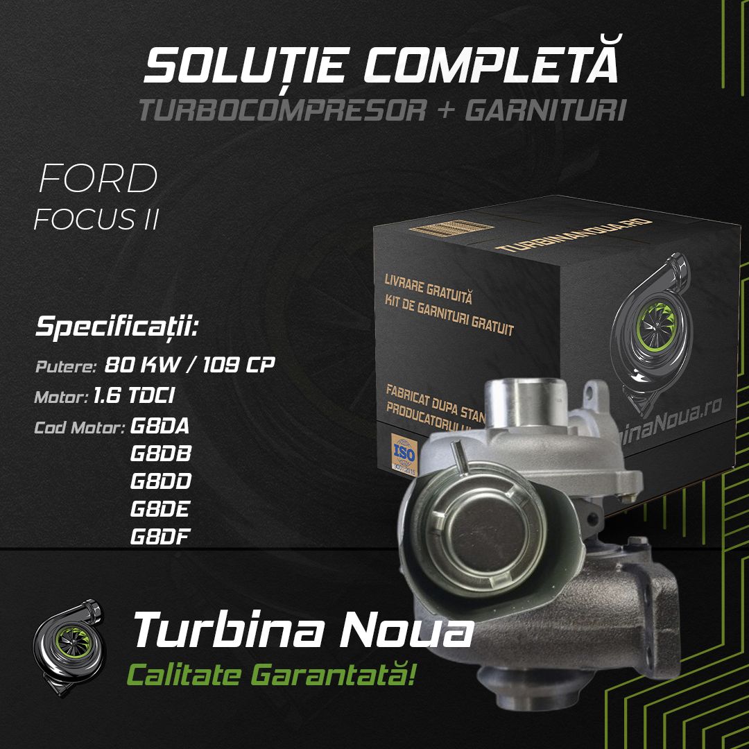 Turbina FORD FOCUS II 1.6 TDCi 80 KW / 109 CP Noua - Image 2