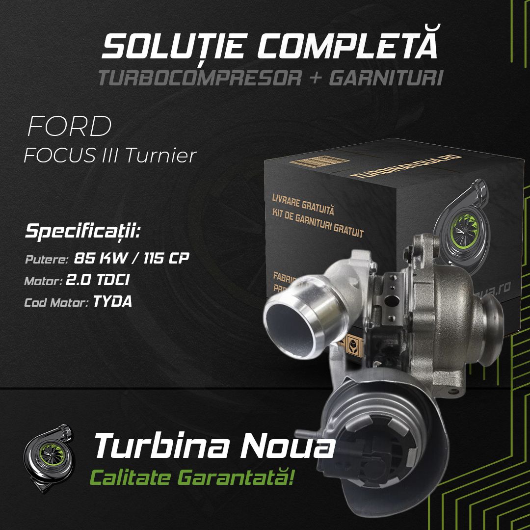 Turbina FORD FOCUS III Turnier 2.0 TDCi 85 KW / 115 CP Noua - Image 2
