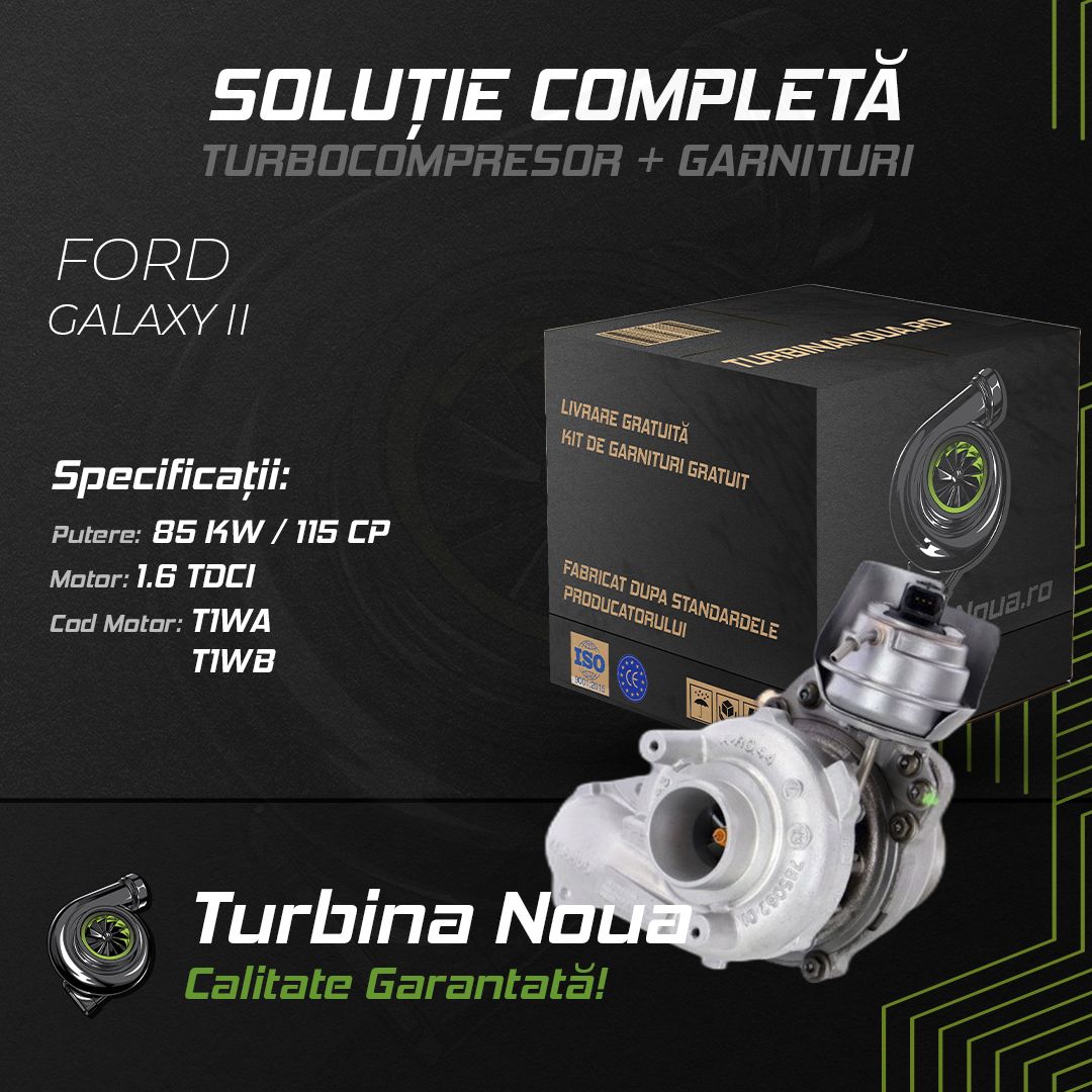 Turbina FORD GALAXY II 1.6 TDCi 85 KW / 115 CP Noua - Image 2