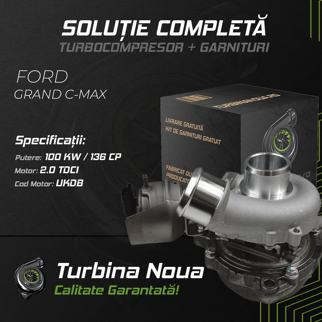 Turbina FORD GRAND C-MAX 2.0 TDCi 100 KW / 136 CP Noua - Image 2