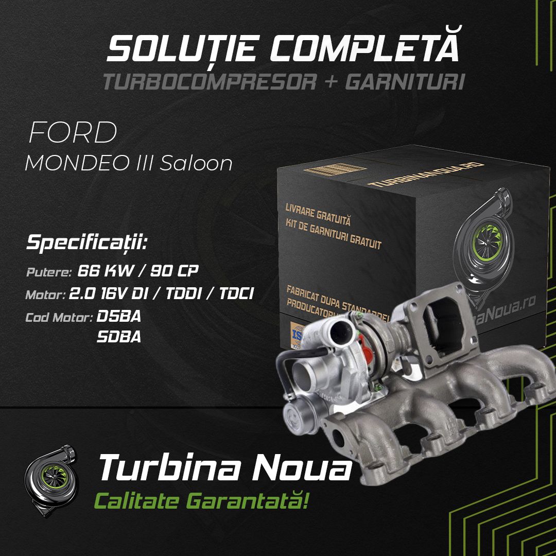 Turbina FORD MONDEO III Saloon 2.0 16V DI / TDDi / TDCi 66 KW / 90 CP Noua - Image 2