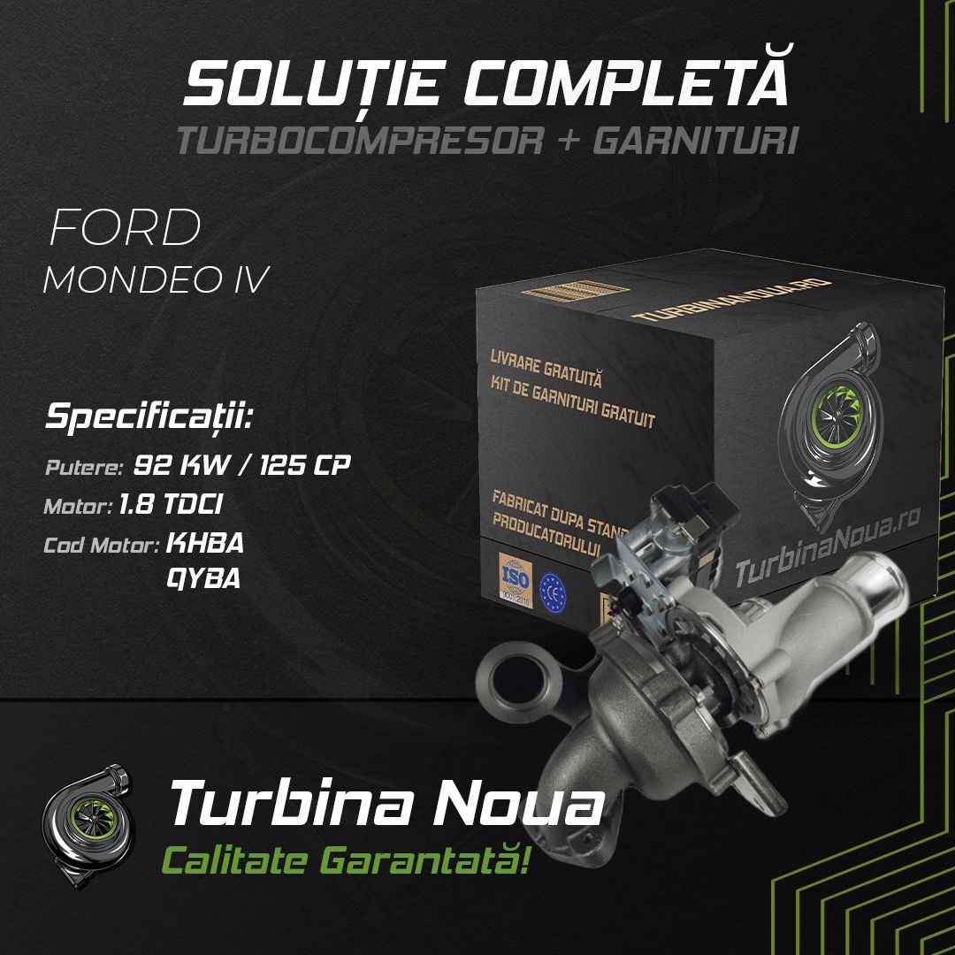 Turbina FORD MONDEO IV 1.8 TDCi 92 KW / 125 CP Noua - Image 2