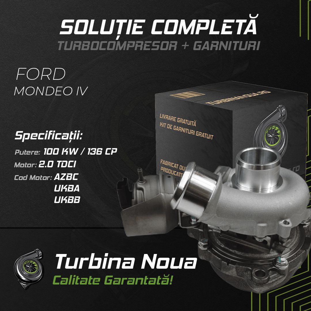 Turbina FORD MONDEO IV 2.0 TDCi 100 KW / 136 CP Noua - Image 2
