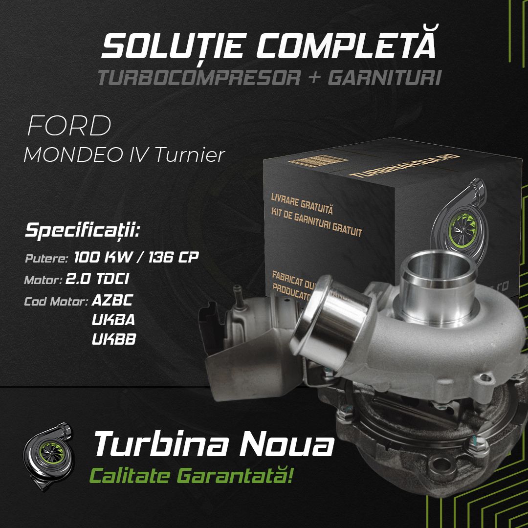 Turbina FORD MONDEO IV Turnier 2.0 TDCi 100 KW / 136 CP Noua - Image 2