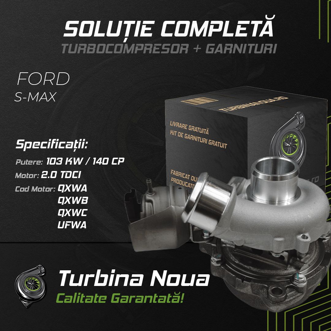 Turbina FORD S-MAX 2.0 TDCi 103 KW / 140 CP Noua - Image 2