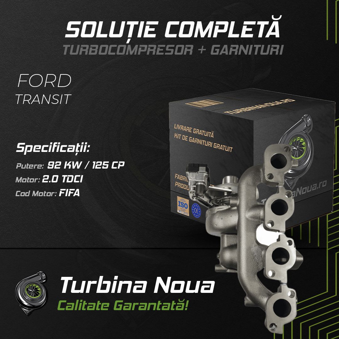 Turbina FORD TRANSIT 2.0 TDCi 92 KW / 125 CP Noua - Image 2