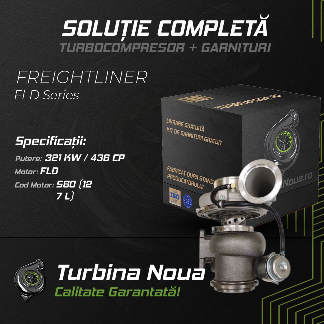Turbina FREIGHTLINER FLD Series FLD 321 KW / 436 CP Noua - Image 2