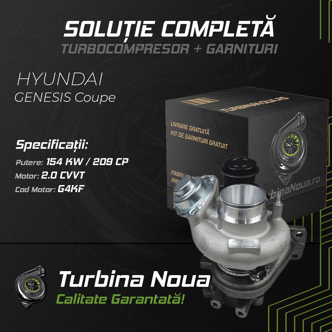 Turbina HYUNDAI GENESIS Coupe 2.0 CVVT 154 KW / 209 CP Noua - Image 2