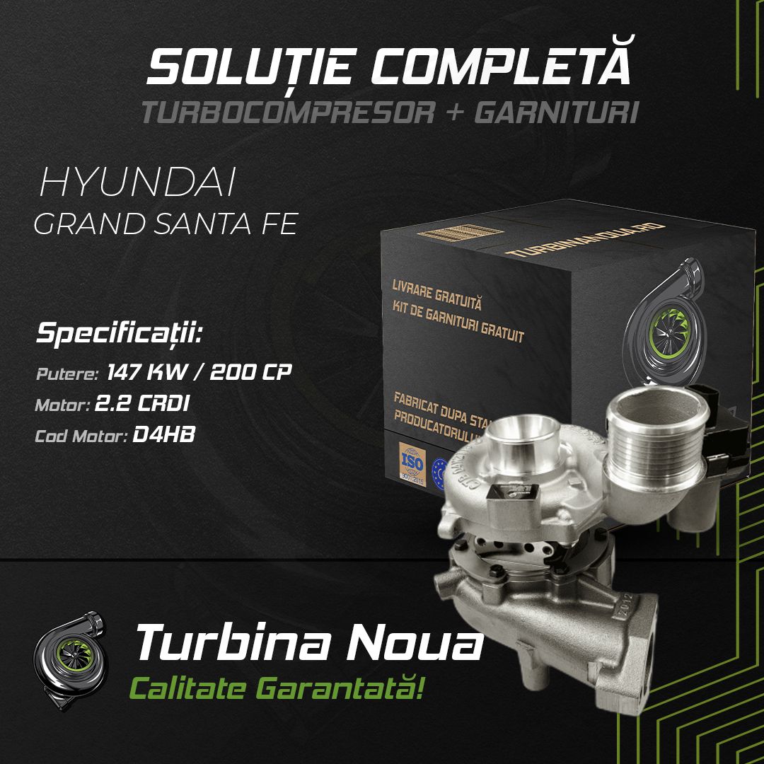 Turbina HYUNDAI GRAND SANTA FE 2.2 CRDi 147 KW / 200 CP Noua - Image 2