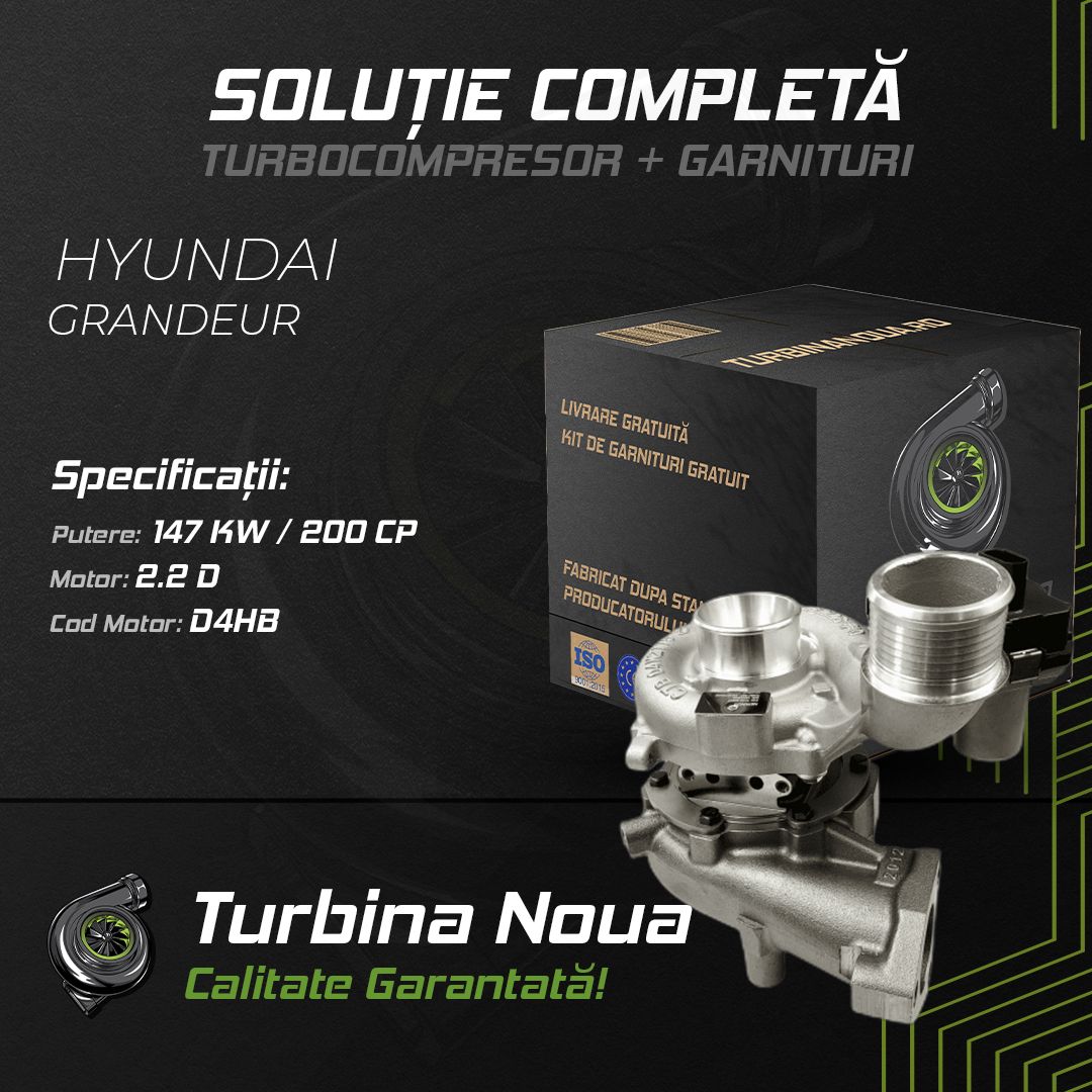 Turbina HYUNDAI GRANDEUR 2.2 D 147 KW / 200 CP Noua - Image 2