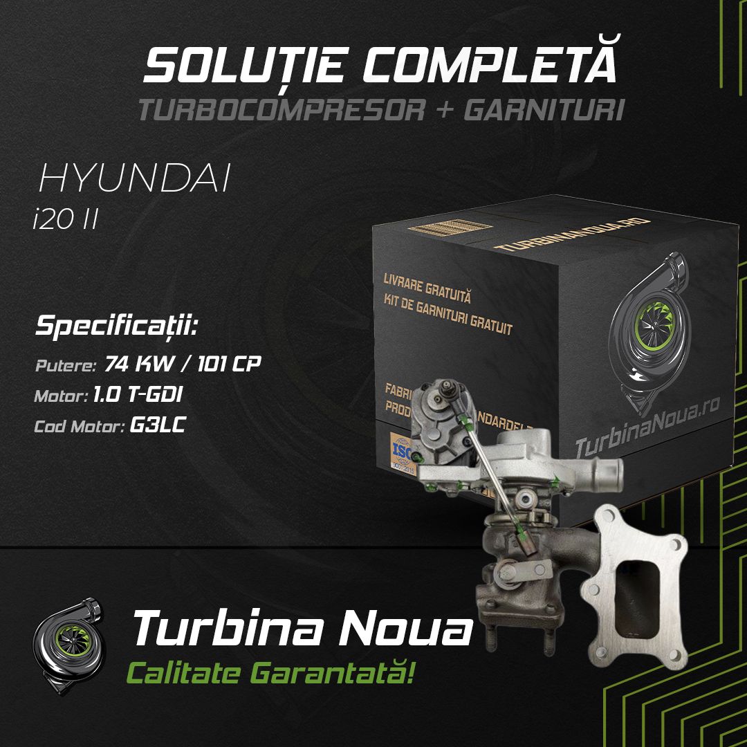 Turbina HYUNDAI i20 II 1.0 T-GDI 74 KW / 101 CP Noua - Image 2